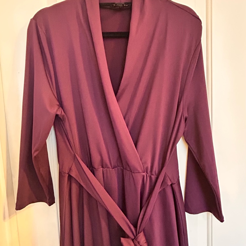 Elegant Women's Purple wrap dress